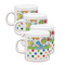 Dinosaur Print & Dots Espresso Cup Group of Four Front