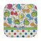Dinosaur Print & Dots Face Cloth-Rounded Corners