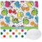 Dinosaur Print & Dots Washcloth (Personalized)