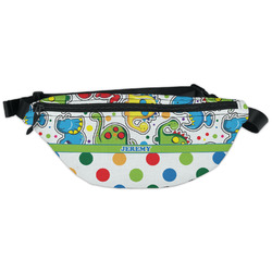 Dinosaur Print & Dots Fanny Pack - Classic Style (Personalized)