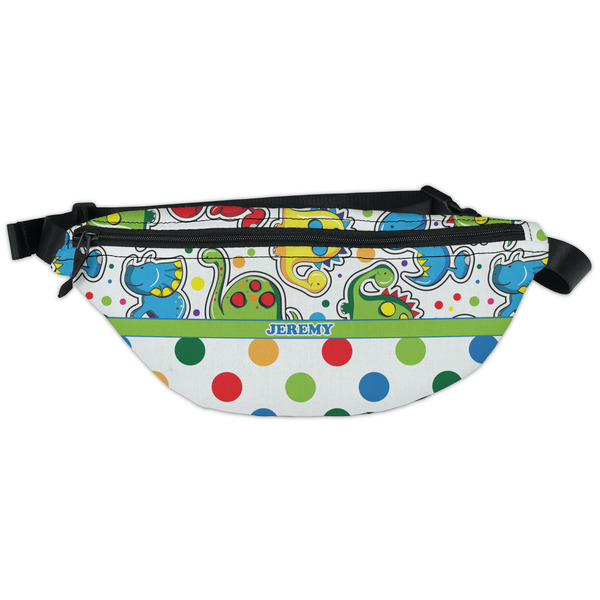 Custom Dinosaur Print & Dots Fanny Pack - Classic Style (Personalized)