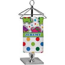 Dinosaur Print & Dots Finger Tip Towel - Full Print (Personalized)