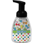 Dinosaur Print & Dots Foam Soap Bottle - Black (Personalized)