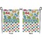 Dinosaur Print & Dots Garden Flag - Double Sided Front and Back