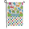 Dinosaur Print & Dots Small Garden Flag - Single Sided w/ Name or Text