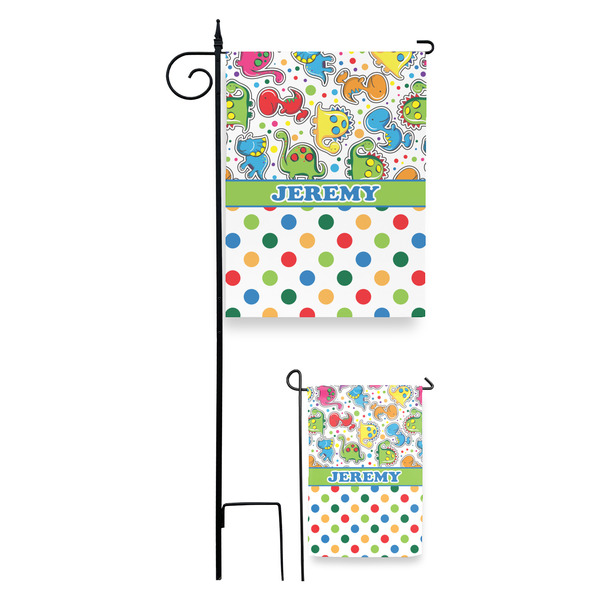 Dinosaur Print & Dots Garden Flag - PARENT/MAIN