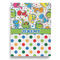 Dinosaur Print & Dots Garden Flags - Large - Double Sided - BACK