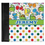 Dinosaur Print & Dots Genuine Leather Baby Memory Book (Personalized)