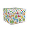 Dinosaur Print & Dots Gift Boxes with Lid - Canvas Wrapped - Medium - Front/Main