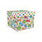 Dinosaur Print & Dots Gift Boxes with Lid - Canvas Wrapped - Small - Front/Main