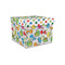 Dinosaur Print & Dots Gift Box with Lid - Canvas Wrapped - Small (Personalized)