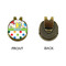 Dinosaur Print & Dots Golf Ball Hat Clip Marker - Apvl - GOLD