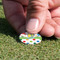 Dinosaur Print & Dots Golf Ball Marker - Hand