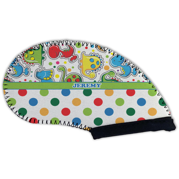 Dinosaur Print & Dots Golf Club Covers - BACK