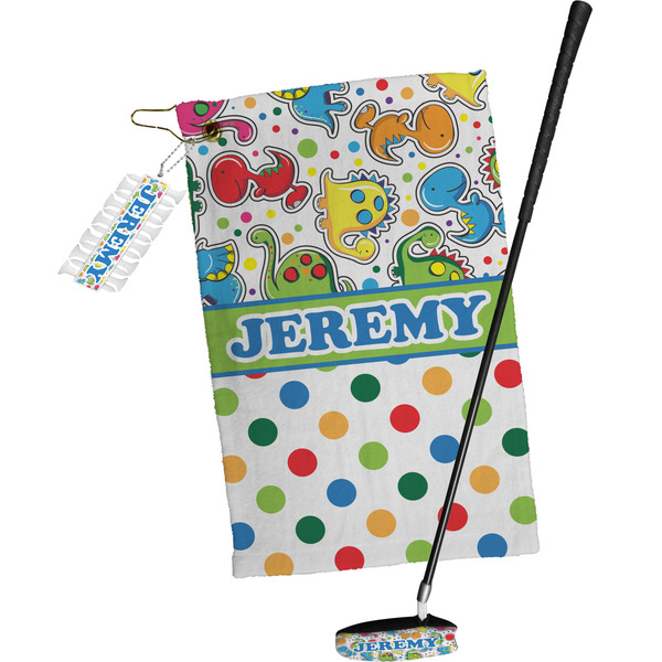 Dinosaur Print & Dots Golf Gift Kit (Full Print)