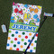 Dinosaur Print & Dots Golf Towel Gift Set (Personalized)