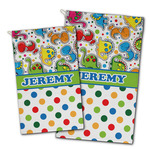 Dinosaur Print & Dots Golf Towel - Poly-Cotton Blend w/ Name or Text