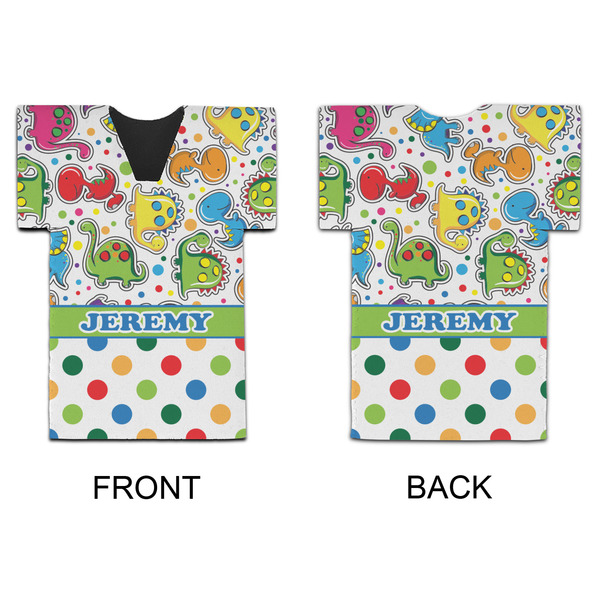 Dinosaur Print & Dots Jersey Bottle Cooler - APPROVAL