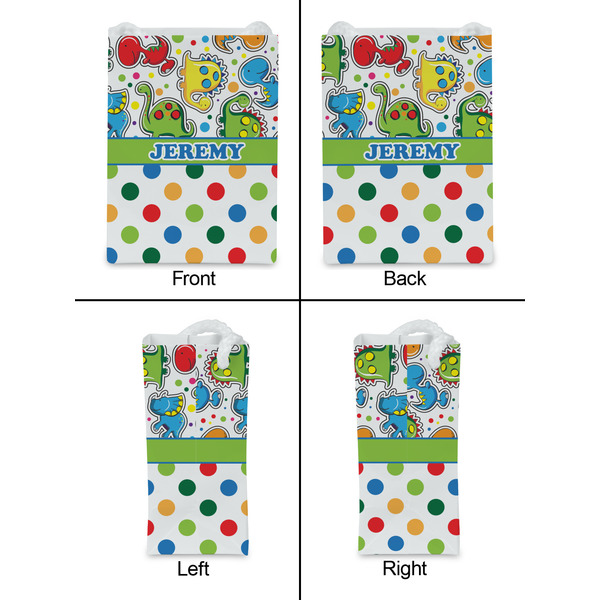Dinosaur Print & Dots Jewelry Gift Bag - Gloss - Approval