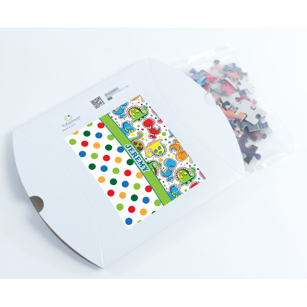 Dinosaur Print & Dots Jigsaw Puzzle 110 Piece - Box