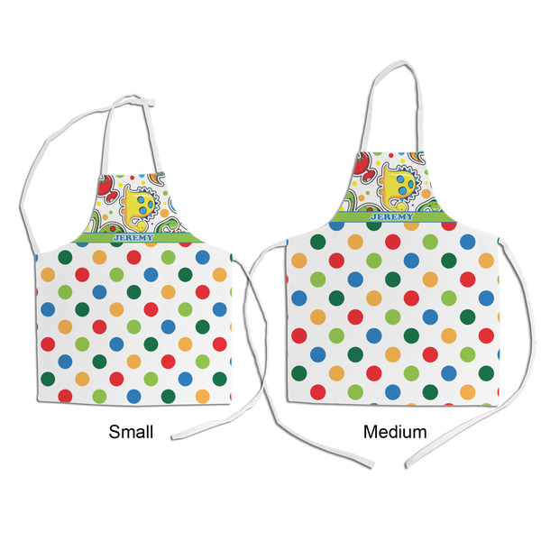 Dinosaur Print & Dots Kid's Aprons - Comparison