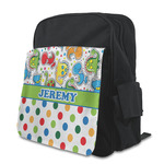 Dinosaur Print & Dots Preschool Backpack (Personalized)