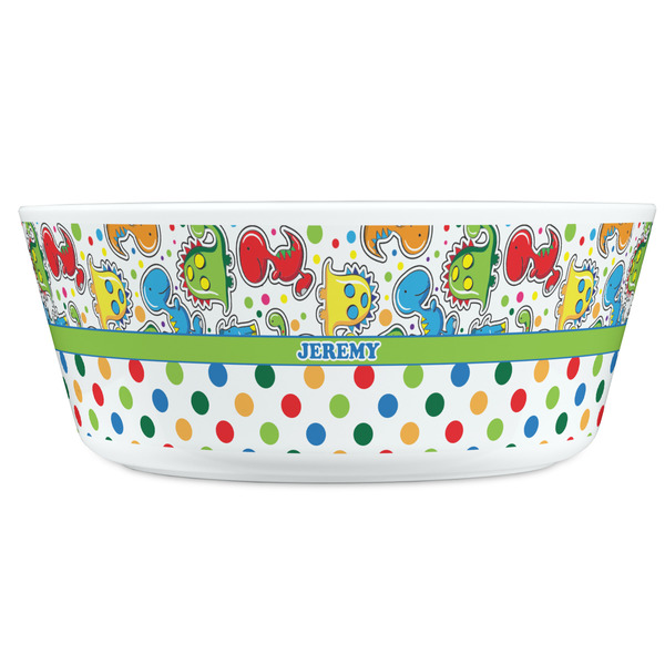 Dinosaur Print & Dots Kids Bowls - FRONT