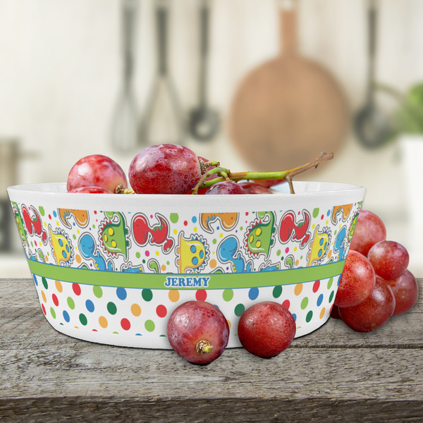 Dinosaur Print & Dots Kids Bowls - LIFESTYLE