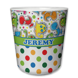 Dinosaur Print & Dots Plastic Tumbler 6oz (Personalized)