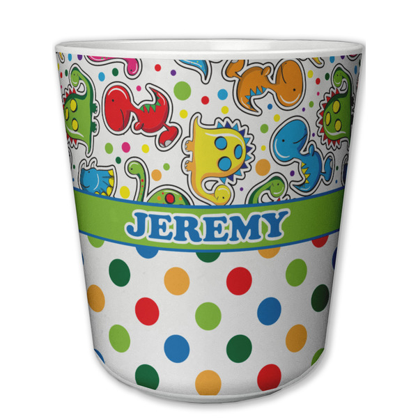Custom Dinosaur Print & Dots Plastic Tumbler 6oz (Personalized)