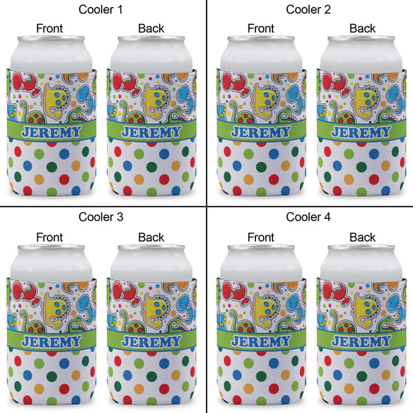 Dinosaur Print & Dots Can Sleeve (Approval)