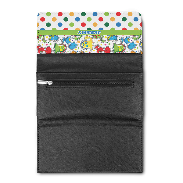 Dinosaur Print & Dots Ladies Wallet  (Personalized Opt)