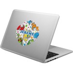 Dinosaur Print & Dots Laptop Decal (Personalized)