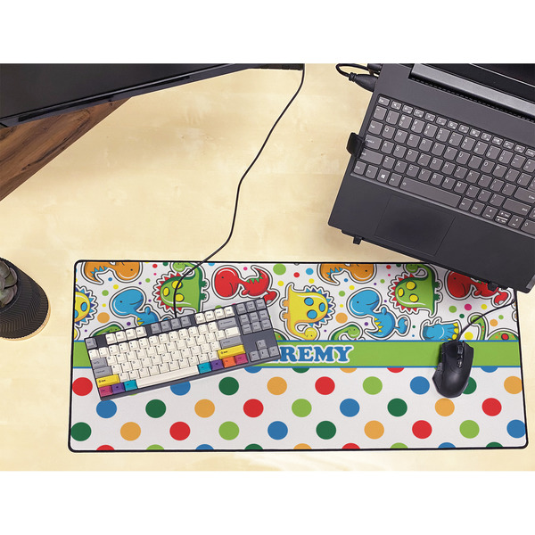 Dinosaur Print & Dots Large Gaming Mats - LIFESTYLE