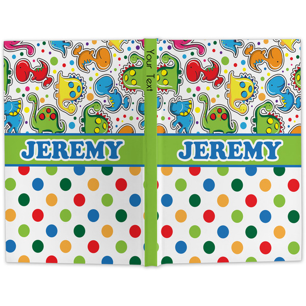 Dinosaur Print & Dots Large Hard Cover Journal - Apvl