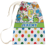 Dinosaur Print & Dots Laundry Bag (Personalized)