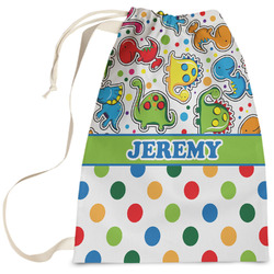 Dinosaur Print & Dots Laundry Bag (Personalized)