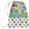 Dinosaur Print & Dots Laundry Bag (Personalized)