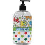 Dinosaur Print & Dots Plastic Soap / Lotion Dispenser (Personalized)
