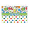 Dinosaur Print & Dots Large Rectangle Car Magnets- Front/Main/Approval