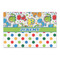 Dinosaur Print & Dots Large Rectangle Car Magnet (Personalized)