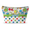 Dinosaur Print & Dots Makeup Bag - Large - 12.5"x7" (Personalized)
