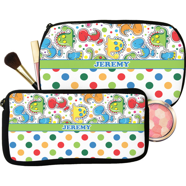 Dinosaur Print & Dots Makeup / Cosmetic Bags (Select Size)