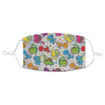 Dinosaur Print & Dots Adult Cloth Face Mask