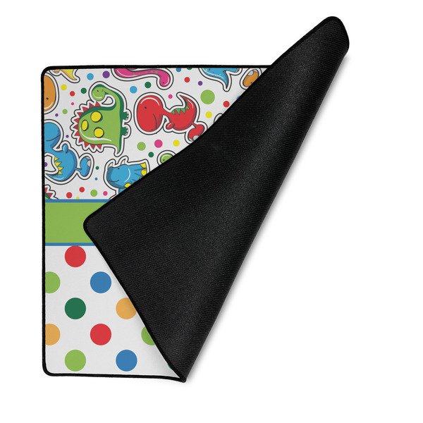 Dinosaur Print & Dots Medium Gaming Mats - FRONT W/FOLD