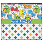Dinosaur Print & Dots XL Gaming Mouse Pad - 18" x 16" (Personalized)