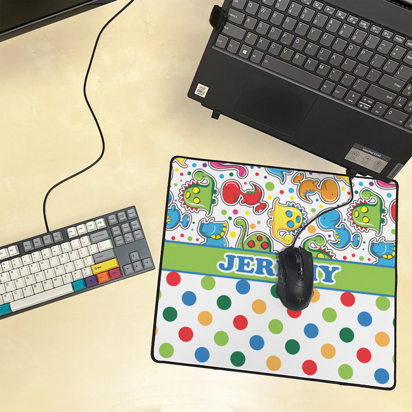 Dinosaur Print & Dots Medium Gaming Mats - LIFESTYLE