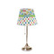Dinosaur Print & Dots Poly Film Empire Lampshade - On Stand