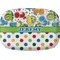 Dinosaur Print & Dots Melamine Platter (Personalized)