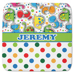 Dinosaur Print & Dots Memory Foam Bath Mat - 48"x48" (Personalized)